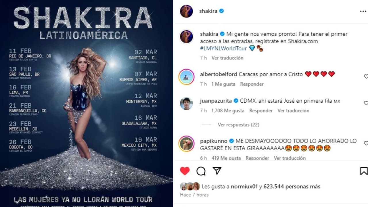 Shakira tour Latinoamérica