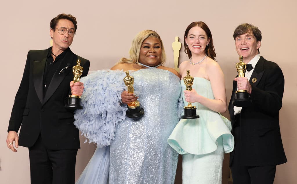 Robert Downey Jr., Da'Vine Joy Randolph, Emma Stone y Cillian Murphy, ganadores del Oscar 2024