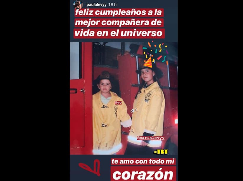 María Levy recibe tierno mensaje de cumpleaños de su hermana
