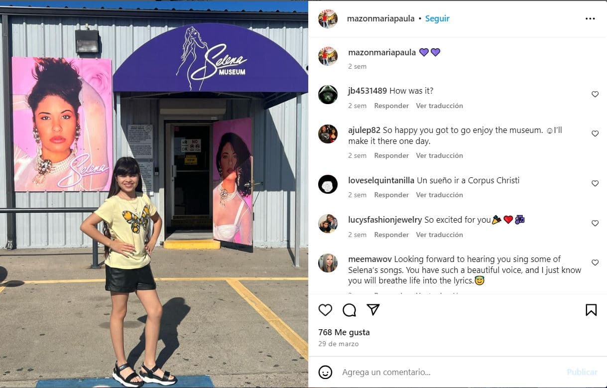 Mariapaula Mazon canta igual a Selena Quintanilla