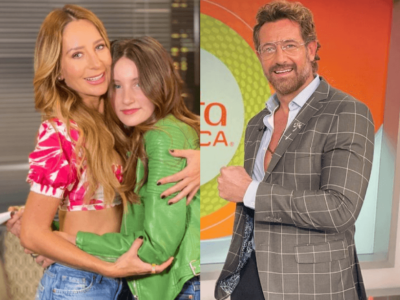 Geraldine Bazán y Gabriel Soto se reencuentran cara a cara en plena entrevista de su hija