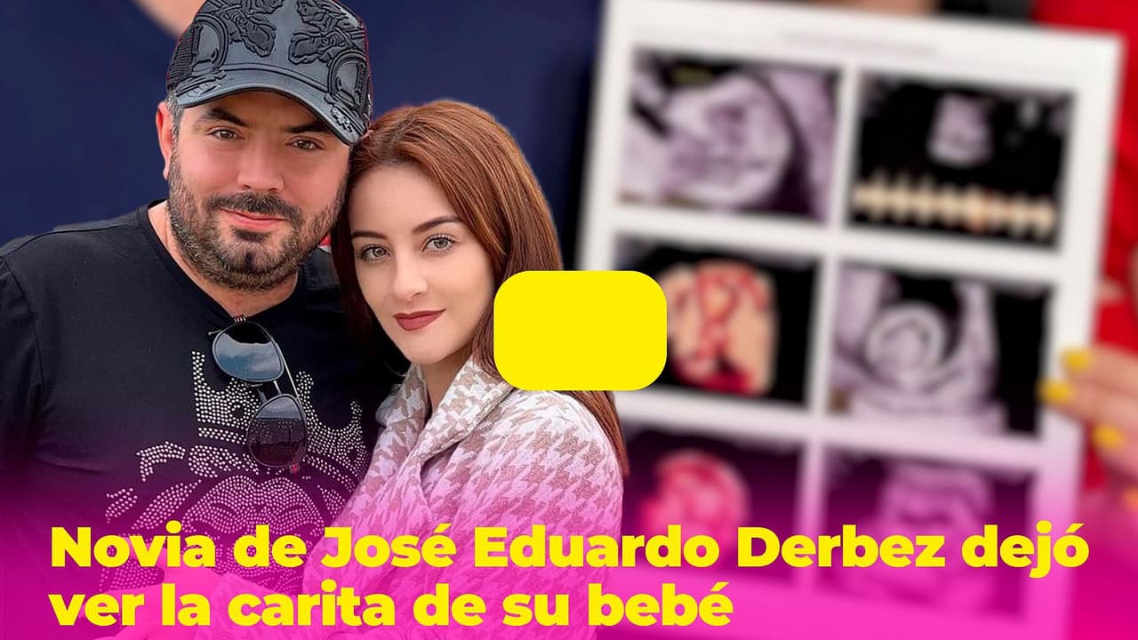 Novia de José Eduardo Derbez deja ver la carita de su bebé y asegura que ya se parece al papá