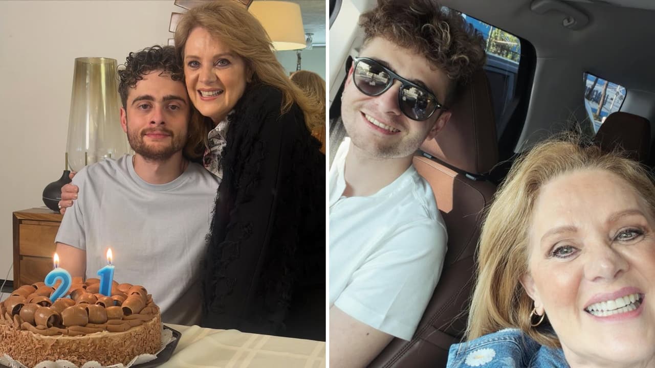 Erika Buenfil junto a su hijo Nicolás