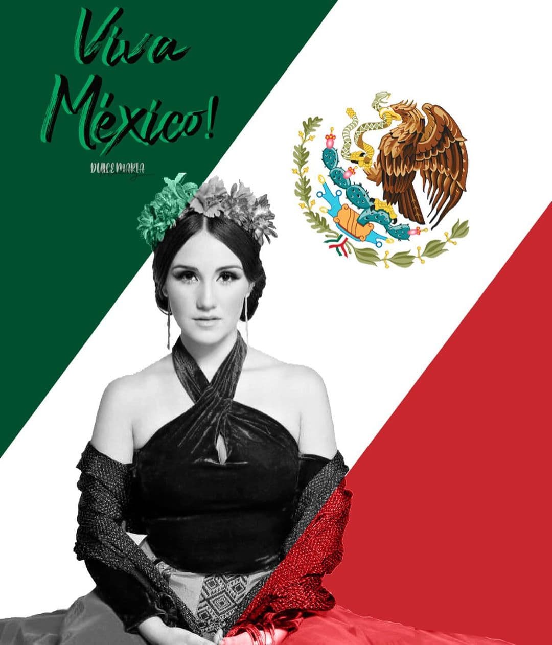 La futura mamá, Dulce María, compartió: "México es un país hermoso, lleno de cultura, colores, sabores, tradiciones, gente trabajadora y solidaria que queremos lo mejor para nuestro país. ¡México somos todo eso y más! Deseo de corazón que Viva México y todos los mexicanos. Dios nos cuide y bendiga".