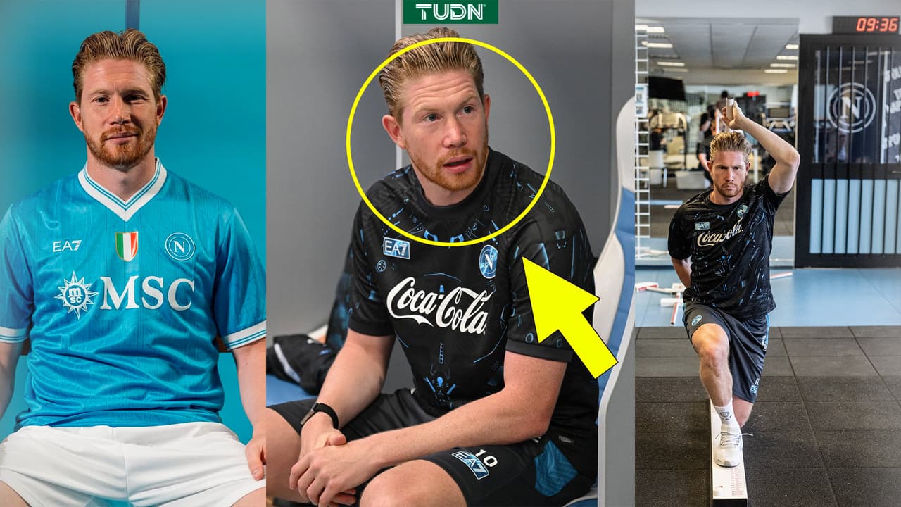 ¡Para enmarcar! De Bruyne reacciona así cuando le dan el 10 de Maradona