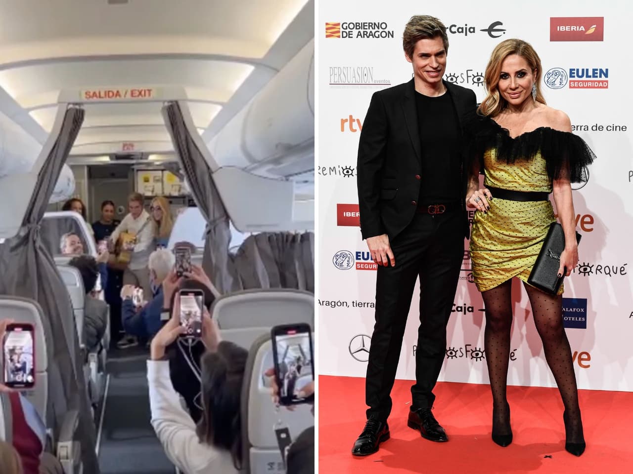 Carlos Baute y Marta Sánchez amenizan a tripulación