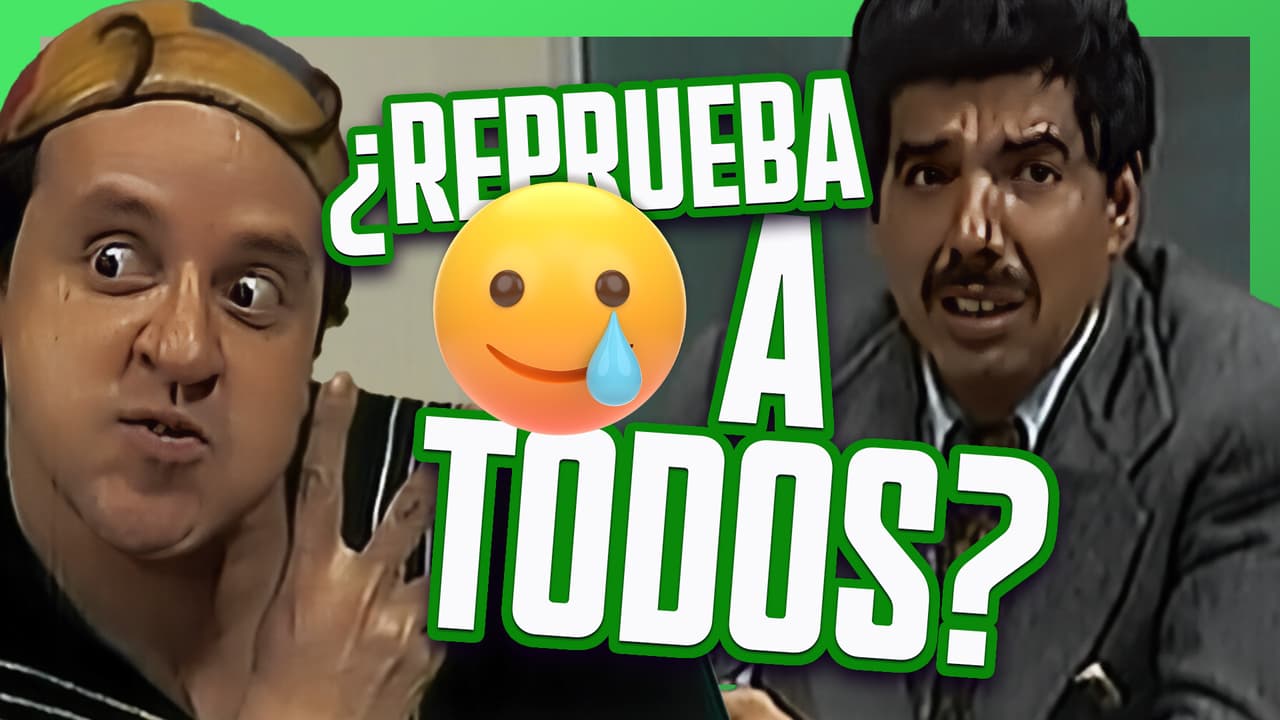 Don Ramón y Doña Florinda asisten al examen de la escuela.