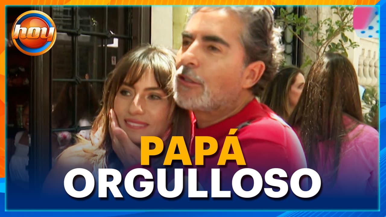 Raúl Araiza apoya a su hija Camila Araiza en su emprendimiento