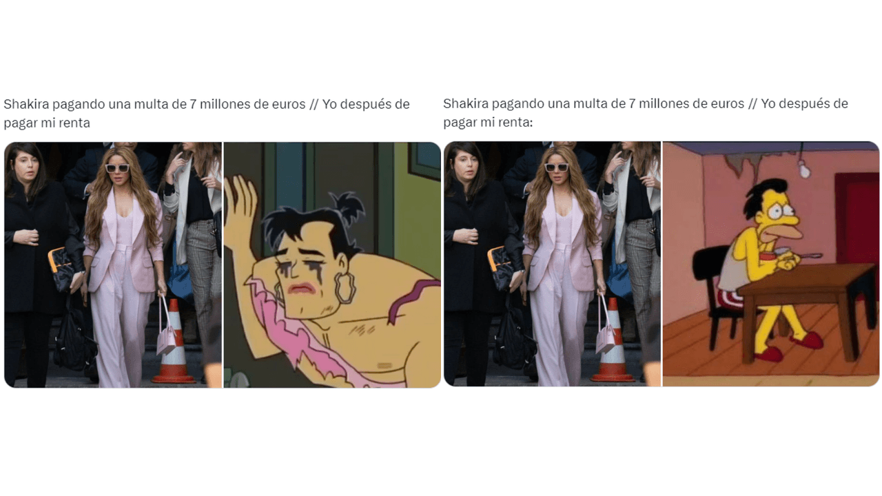 Memes de la multa de 7.3 millones de euros que Shakira pagará en España