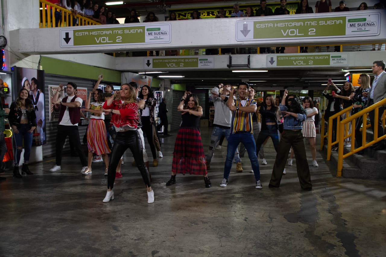 Así lució la coreografía que todos bailaron juntos.