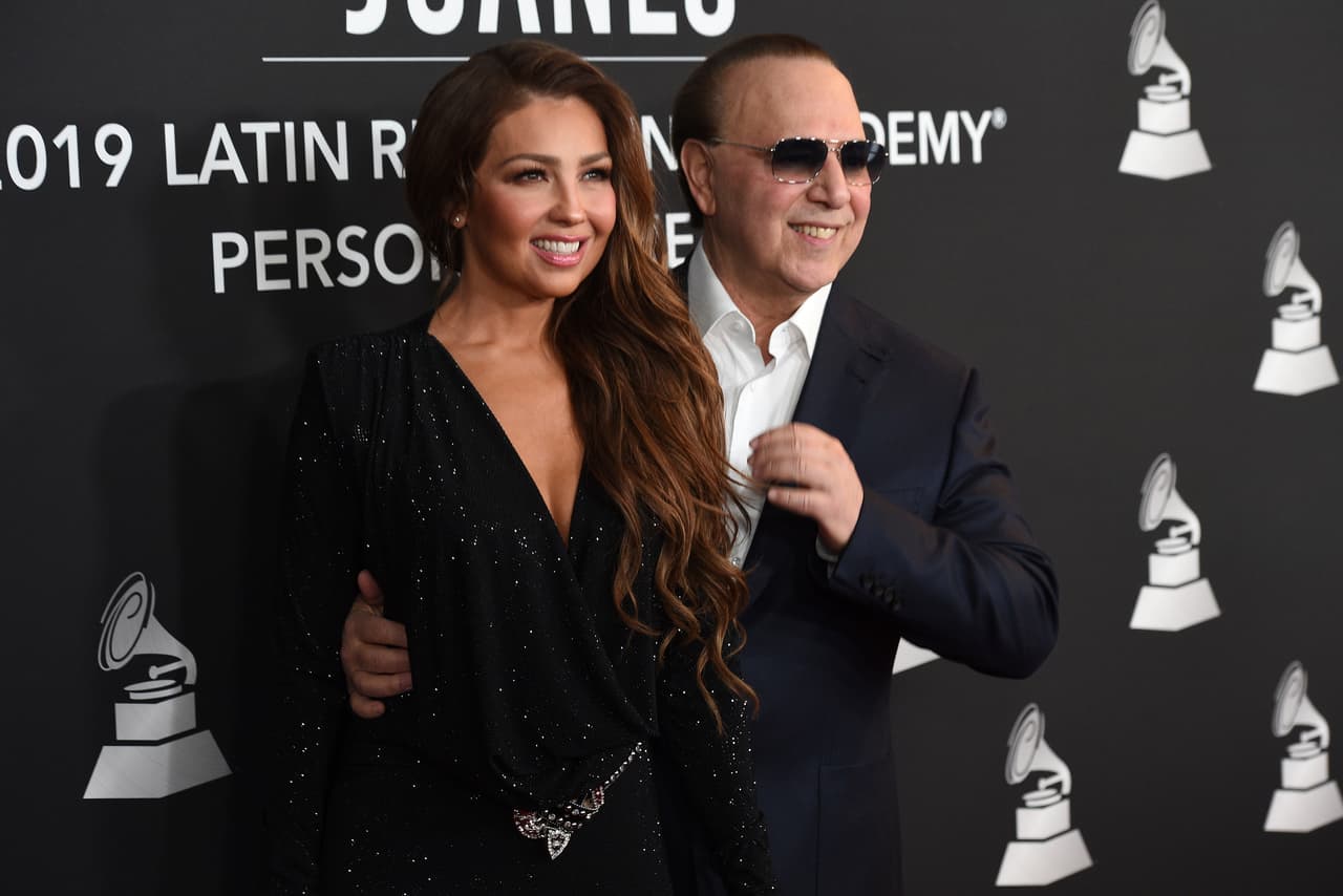 Thalía dedica emotivo mensaje a Tommy Mottola por sus 19 años de casados