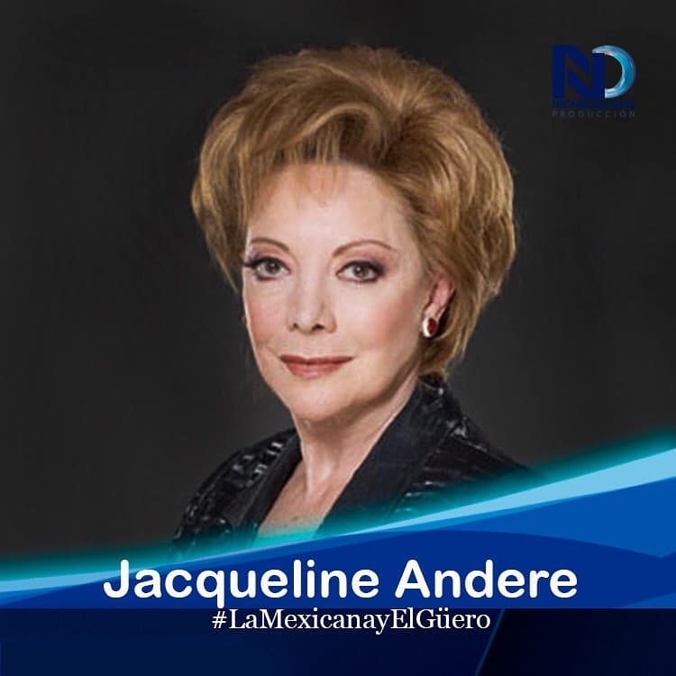 La primera actriz Jacqueline Andere se integra al elenco de esta producción, el cual representa su regreso a la pantalla de Las Estrellas luego de participar en la telenovela 'Por Amar Sin Ley', en 2018.