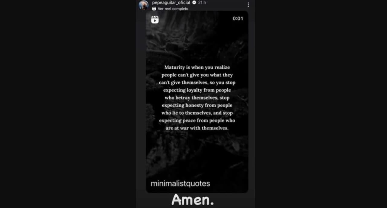 Pepe Aguilar comparte misterioso mensaje