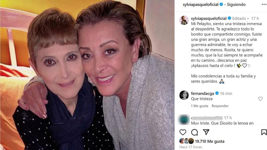 Sylvia Pasquel era una de las amigas más cercanas a Rosita Pelayo.