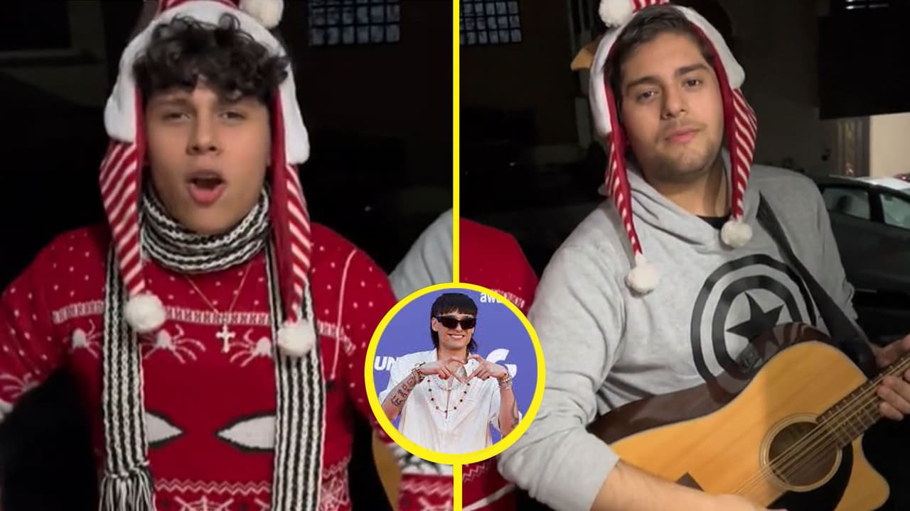 El primer villancico bélico: Jóvenes cantan música navideña versión corrido tumbado y causan furor