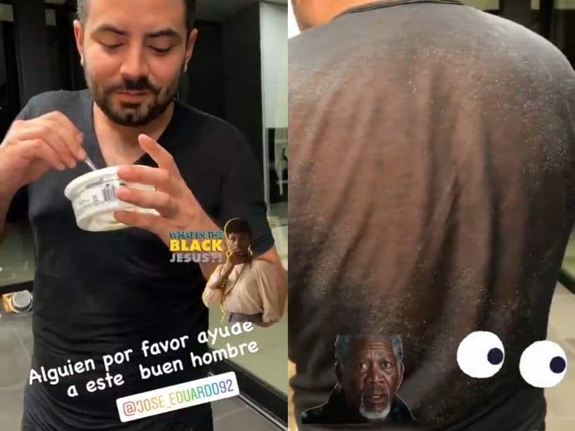 Alessandra Rosaldo exhibe a José Eduardo por usar una playera desgastada.