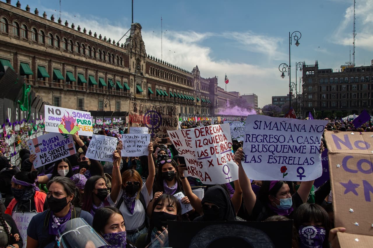 También marcharon mujeres que aseguran haber perdido a sus hijos, porque sus parejas o exparejas se los quitaron.