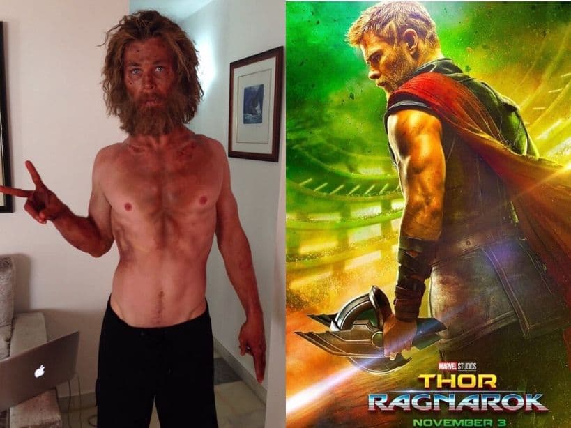 Para protagonizar ‘En el corazón del mar’, Chris Hemsworth transformó su cuerpo con una dieta para lograr la delgadez que requería su personaje. Contrario a esto, en el pasado tuvo que trabajar arduamente en su cuerpo para dar vida a 'Thor', superhéroe de Marvel que requería de una mejor condición física.
