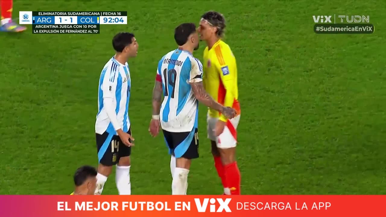 ¡Bronca de nuevo! Se calientan en el Argentina vs. Colombia