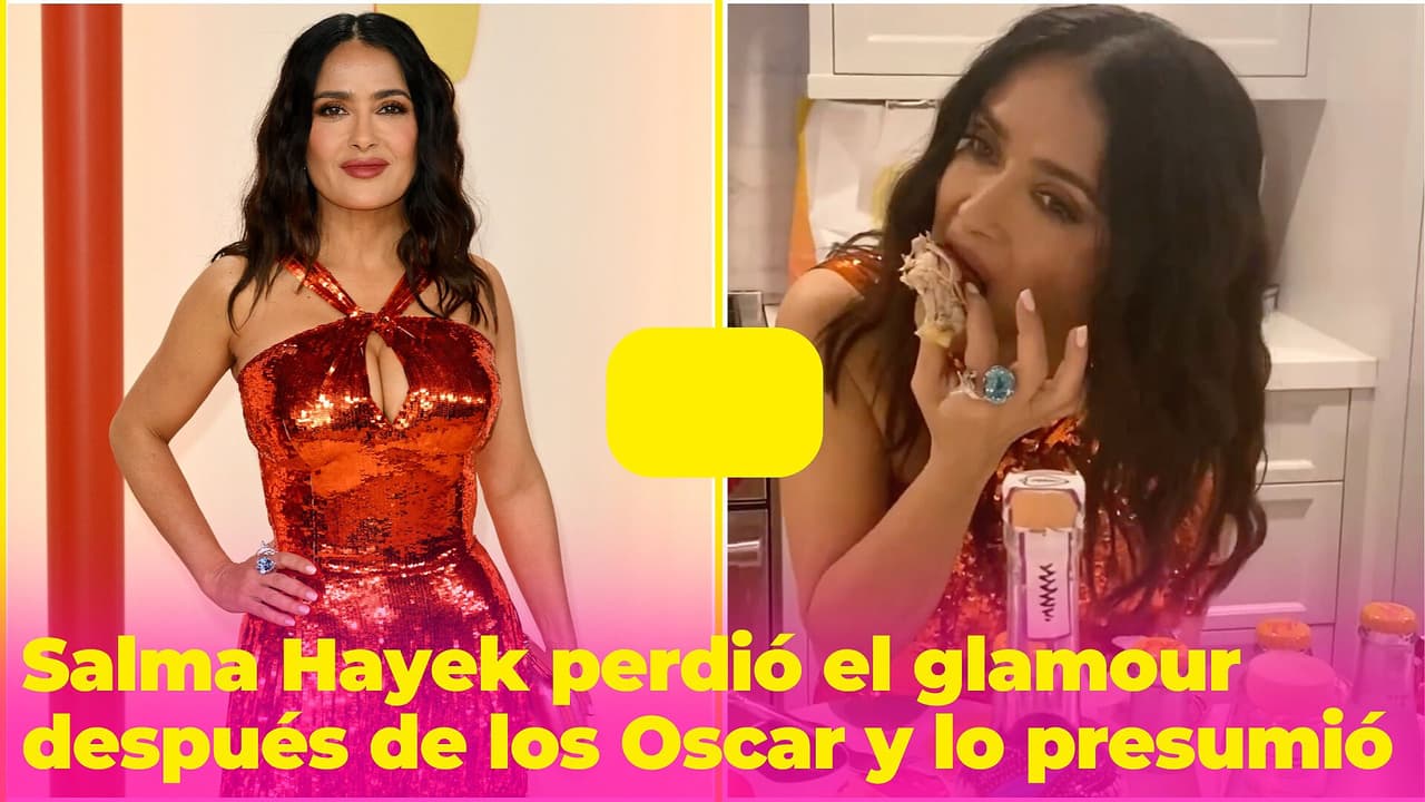 Salma Hayek perdió el glamour después de los Premios Oscar y no dudó en presumirlo en redes