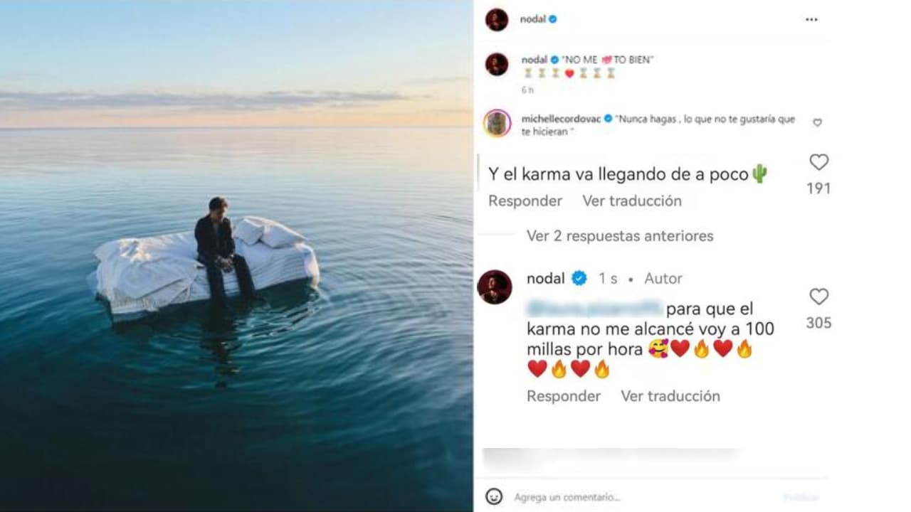 Nodal responde a quienes dicen que el karma le está llegando