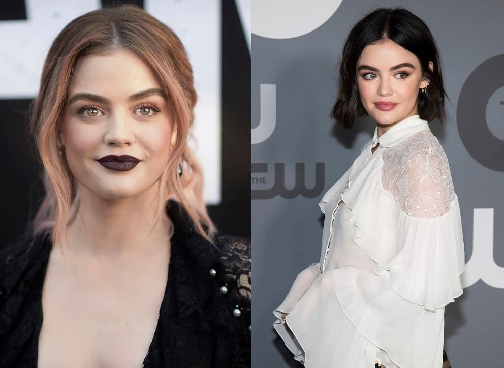 El año pasado Lucy Hale intentó un look de rosa dorado en su cabello, pero para 2019 la estrella de Pretty Little Liars regresó a su castaño oscuro con un corto bob.