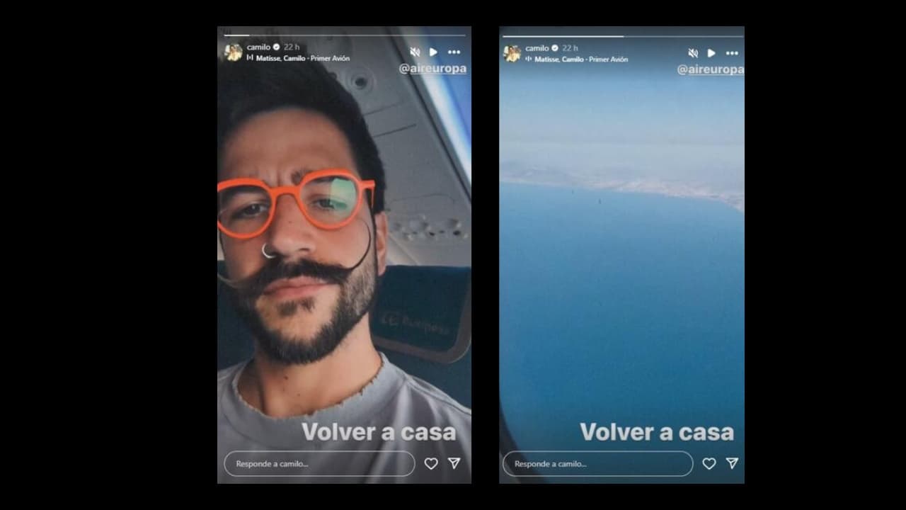 Camilo y Evaluna se reencuentran; él muestra su emoción