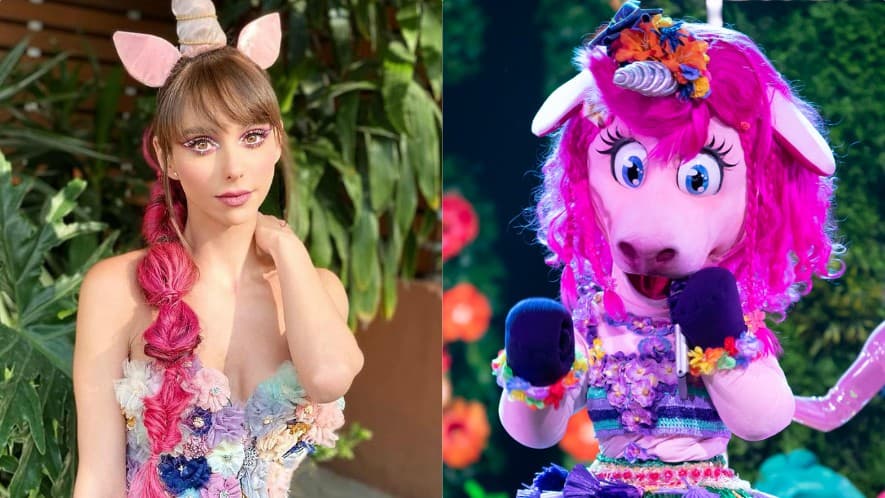 Natalia Téllez se vistió de Unicornio y salió