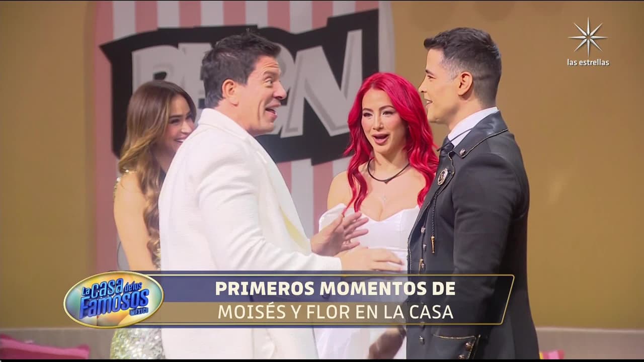Moisés y Flor ya están dentro de La Casa de los Famosos México
