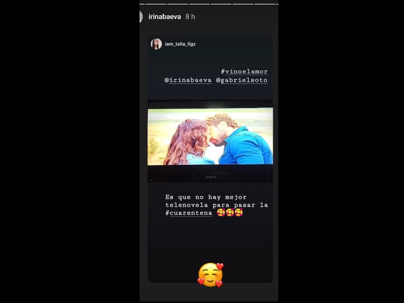 Irina Baeva recuerda con foto su primer beso con Gabriel Soto