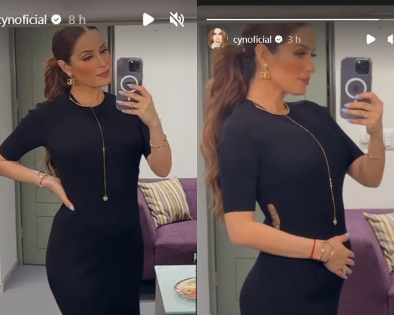 Cynthia Rodríguez presume pancita de embarazo.