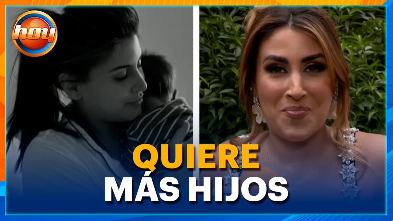 Sofía Rivera Torres confiesa su deseo de agrandar la familia