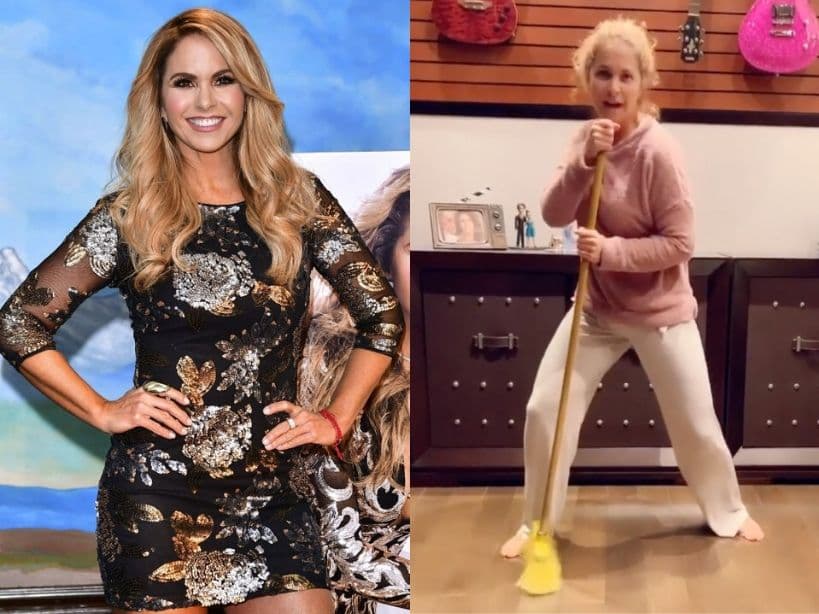 Como casi nunca, Lucero se deja ver en pijama, sin maquillaje y cantando ‘Electricidad’
