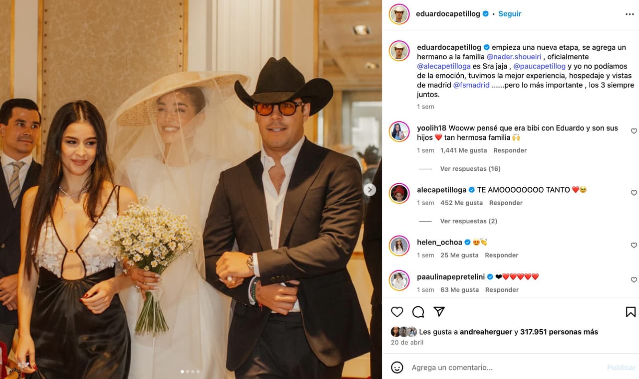 Alejandra Capetillo y sus hermanos Ana Paula y Lalo.