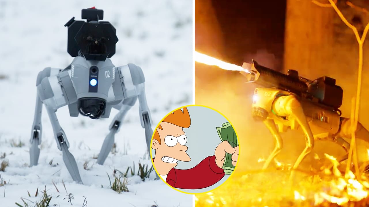 Crean perro-robot con un lanzallamas y desata la polémica: todos lo pueden comprar