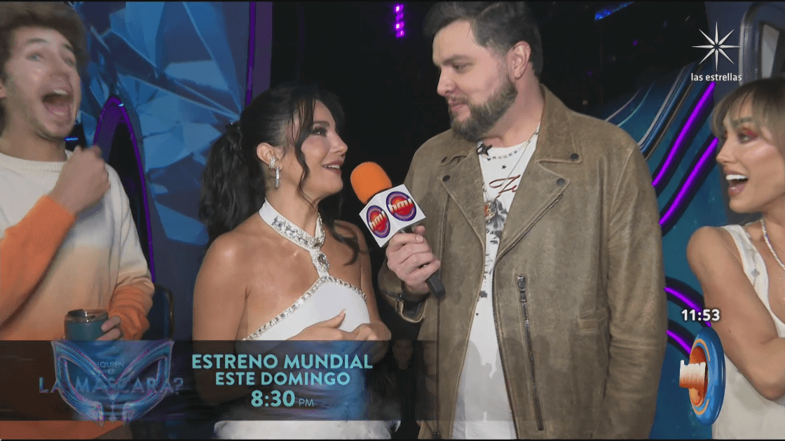 Martha Higareda en entrevista durante la presentación de ¿Quién es la máscara?