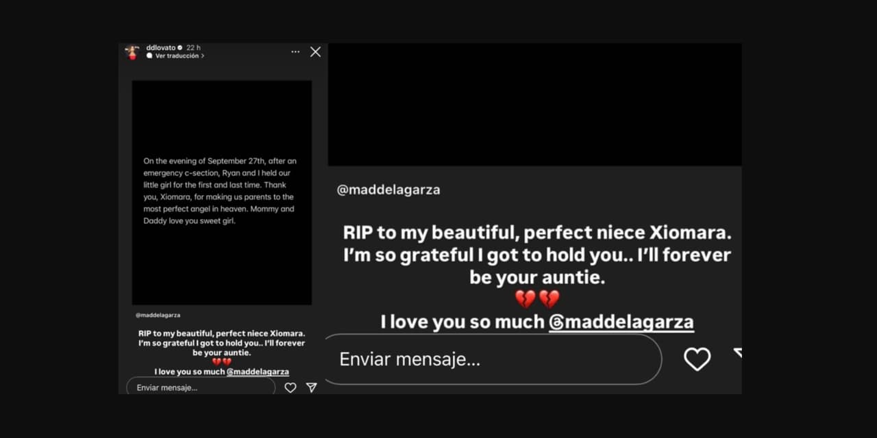 Demi Lovato se despide de su sobrina recién nacida
