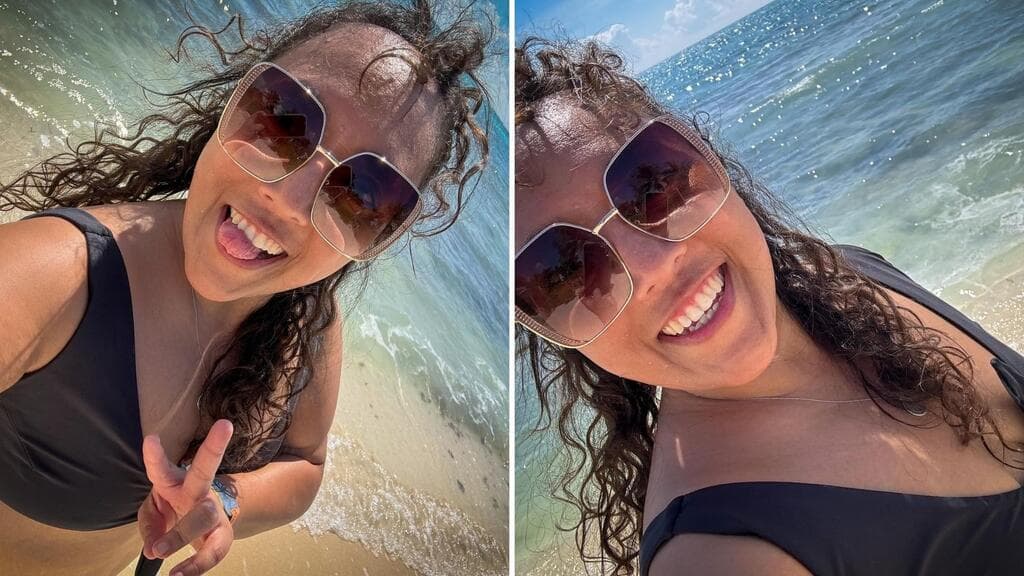 Michelle Rodríguez mostró su figura durante un viaje reciente a la playa.