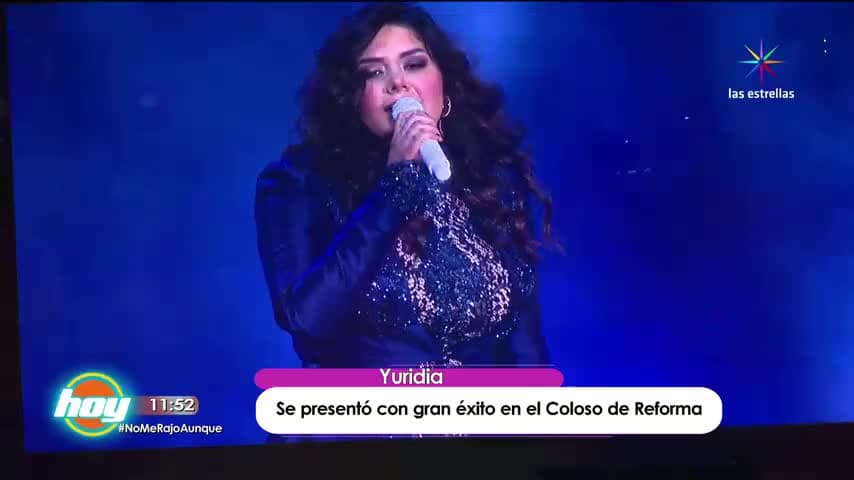 ¡Una vez más Yuridia triunfa en los escenarios!