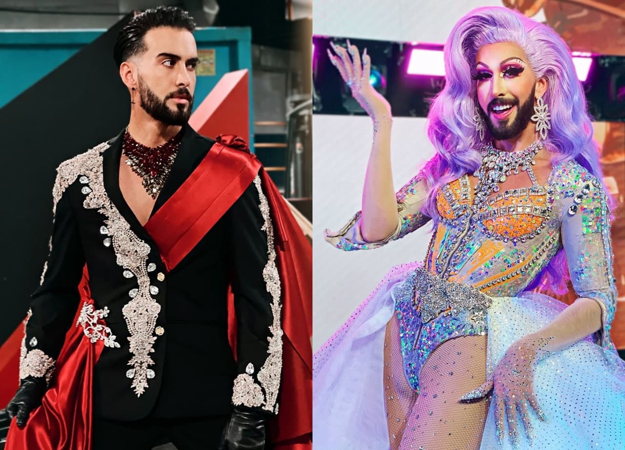 Roberto Carlo se convierte en drag y agradece a Erika Zaba por prestarle vestuario de OV7