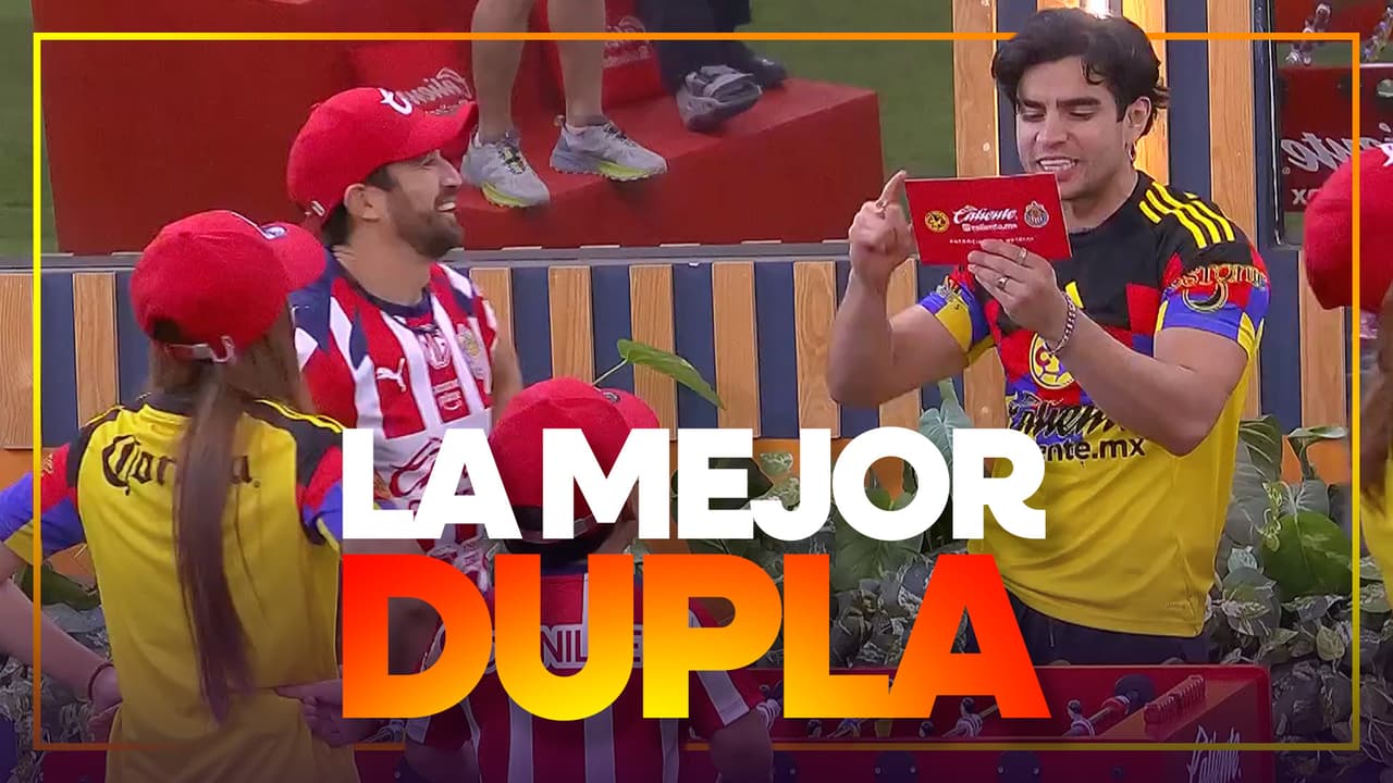 Guana y Aarón VENCIERON a Elaine y Abelito en FUTBOLITO