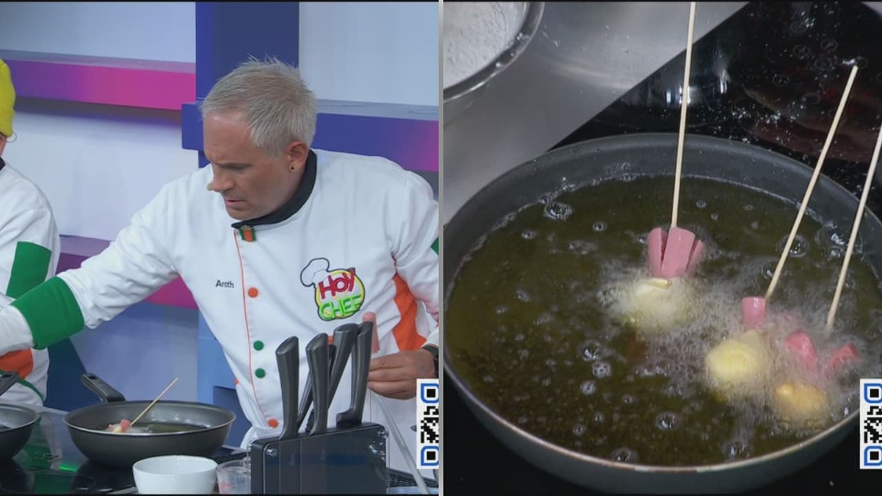 Así se preparan las banderillas de salchipulpos  de Hoy soy el Chef 2026: receta completa
