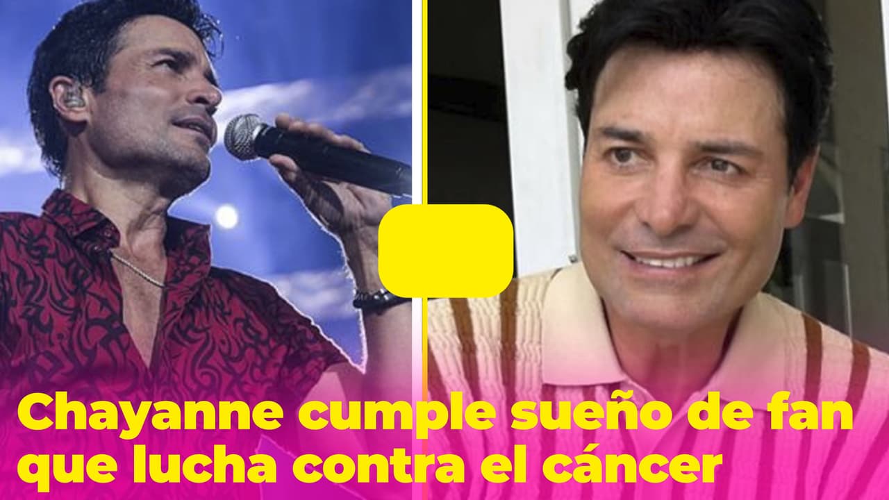 Chayanne tuvo este noble gesto con una fan que lucha contra el cáncer