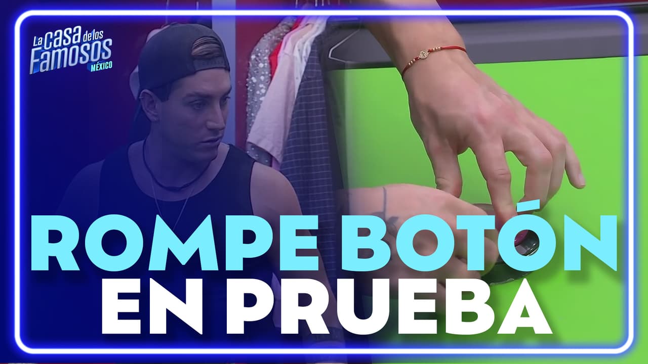 Agustín ROMPE botón durante la prueba 'Alarmados'