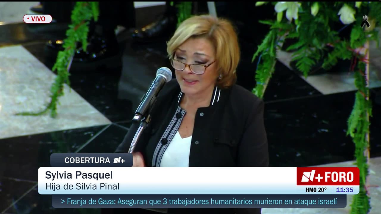 Sylvia Pasquel rinde emotivas palabras a Silvia Pinal: "Vuela alto, mamá"
