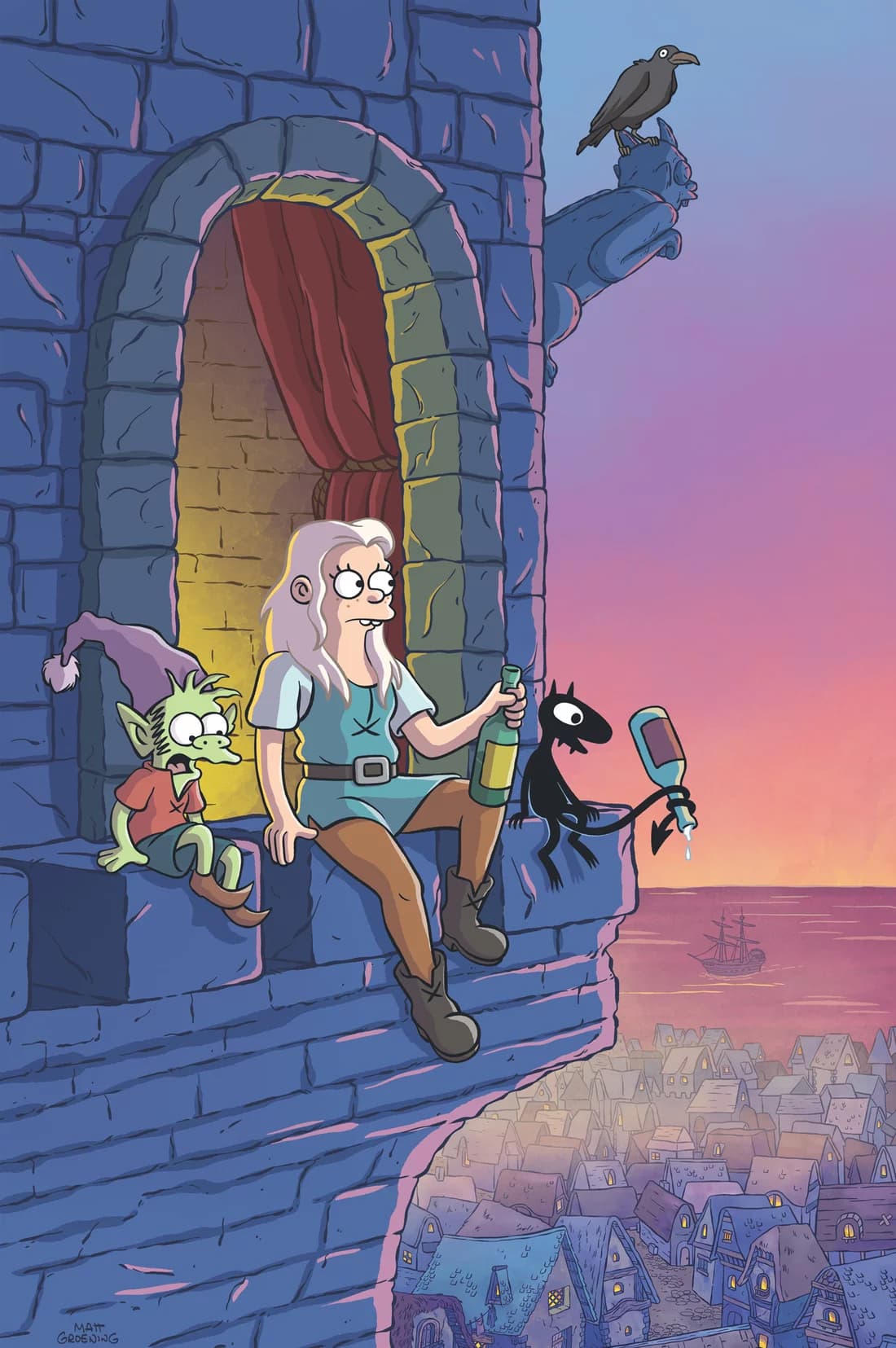 Matt Groening presenta ‘Disenchantment’, su nueva serie animada
