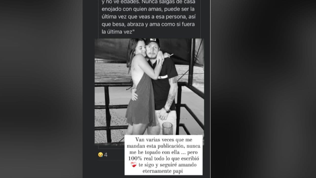 Mensaje de la novia de Octavio Ocaña con foto inédita