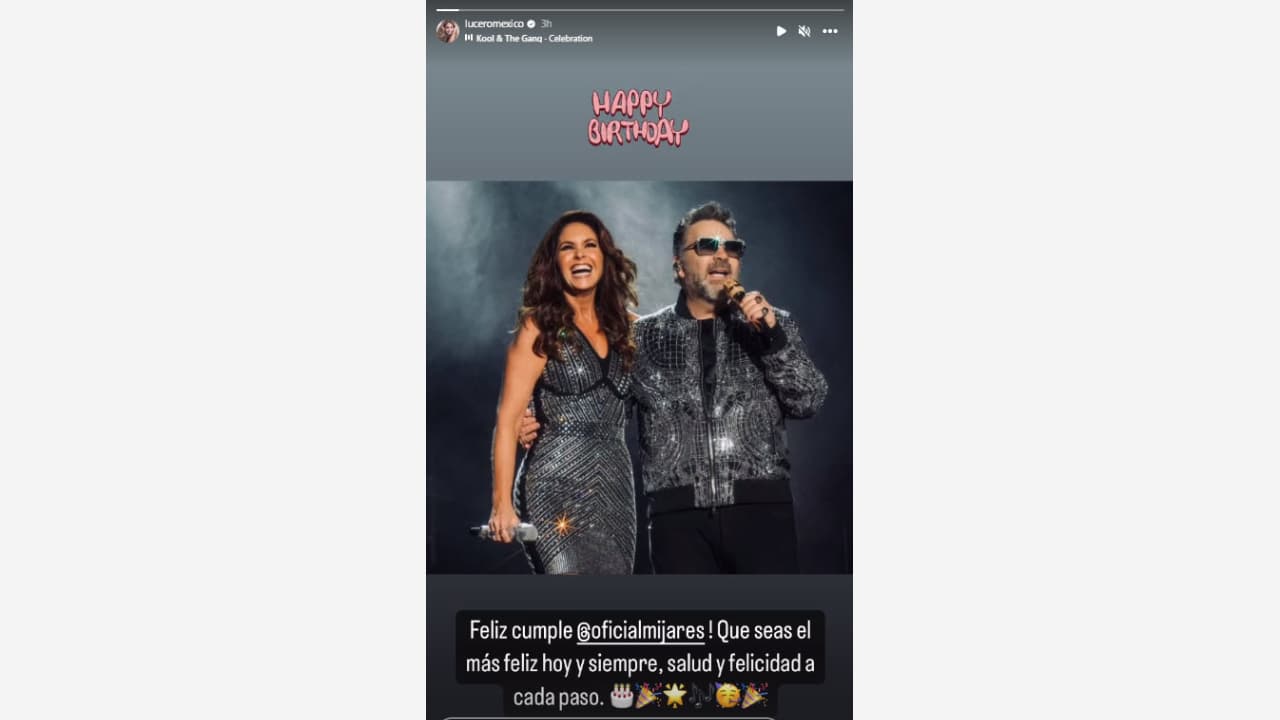 Lucero felicita a Mijares por sus 66 años