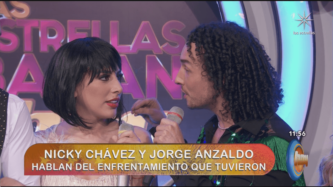 Jorge Anzaldo y Nicky Chávez pelean en 'Las Estrellas bailan en Hoy'