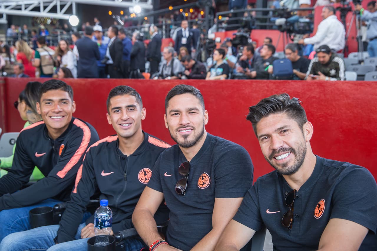 César Estrada, Fernando González, Bruno Valdez y Oribe Peralta fueron los representantes del Club América reunidos en este importante evento.